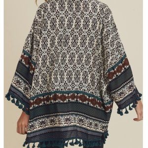 Boho fringe cardigan